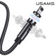 Кабель Usams US-SJ472 U59 180° Rotatable Magnetic Charging USB-A – Lightning (1 м · 2.4A) (Black)