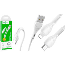 Кабель Hoco X37 Cool Power USB-A – Lightning (1 м · 12W · 2.4A) (White)