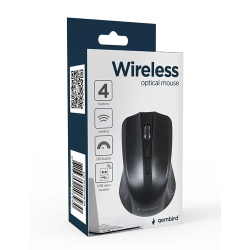 Мышка беспроводная Gembird MUSW-4B-04 (Black)