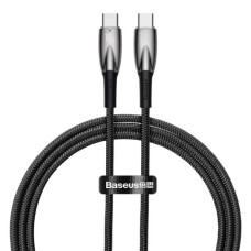 Кабель Baseus Glimmer Series Fast Charging Type-C – Type-C (1 м · 100W · 5A) (CADH000701) (Black)