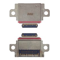 Роз'єм зарядки для Samsung G970 Galaxy S10e 18 pin (4 кріплень) (контакти посередині) (Type-C)