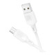 Кабель Borofone BX113 USB-A – Micro-USB (1 м · 12W · 2.4A) (White)