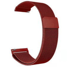 Ремешок универсальный 20 мм Milanese Loop Design для Amazfit, Samsung, Huawei (Red)