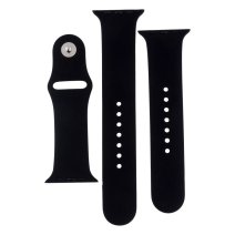Ремешок для Apple Watch 42/44/45/49 мм Band Silicone, 2 шт (Black)