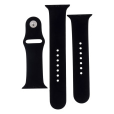 Ремешок для Apple Watch 42/44/45/49 мм Band Silicone, 2 шт (Black)