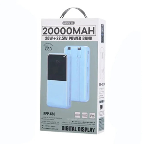 Повербанк Remax RPP-680 22.5W (20000 mAh) (Blue)