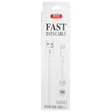 Кабель XO NB47 USB-A – Micro-USB (1 м · 12W · 2.4A) (White)