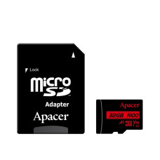 Карта памяти Apacer microSDHC 32GB Class 10 V10 A1 + адаптер SD