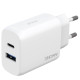 Мережевий зарядний пристрій Proove Silicone Power 2 USB-C (30W) з кабелем Type-C – Type-C (Black)