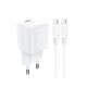 Сетевое зарядное устройство Acefast A77 Mini USB-C (30W · 3A) с кабелем Type-C – Type-C (White)