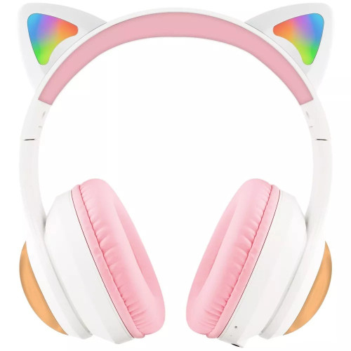 Наушники Bluetooth Proove Kids LumiCat (APP) (White/Pink)