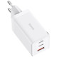 Мережевий зарядний пристрій Baseus GaN5 Pro USB-A+2xUSB-C (65W · 3A) з кабелем Type-C – Type-C 100W 5A (CCGP120202) (White)