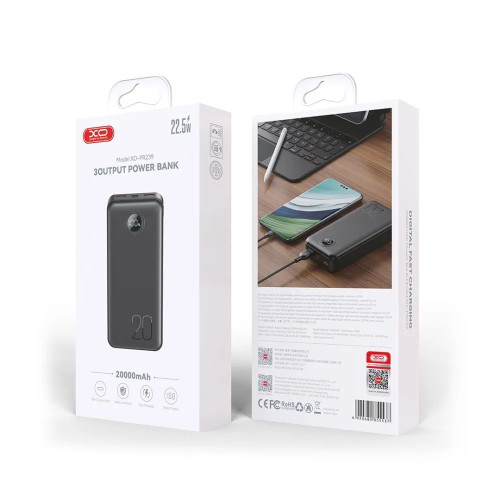 Повербанк XO PR239 QC22.5W PD20W (20000 mAh) (Black)