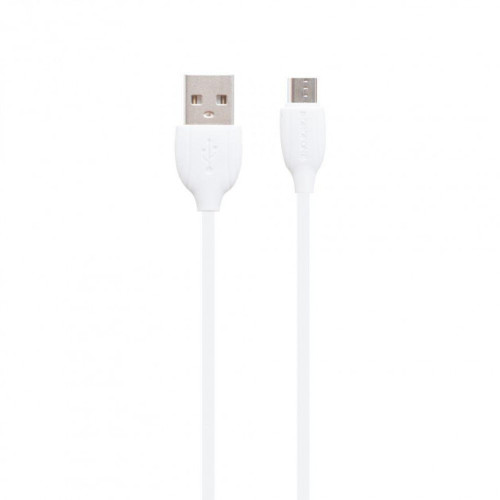 Автомобільний зарядний пристрій Borofone BZ12 2xUSB-A (12W · 2.4A) з кабелем USB-A – Micro-USB (White)