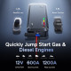 Повербанк Baseus Prime Trip VJ1 Car Jump Starter (12000 mAh) (Black)