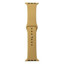 Ремешок для Apple Watch 42/44/45/49 мм Band Silicone (Gold)