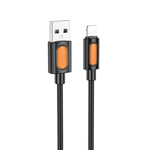 Кабель Borofone BX114 Structure USB-A – Lightning (1 м · 12W · 2.4A) (Black)