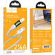 Кабель Hoco U126 USB-A – Lightning (1.2 м · 12W · 2.4A) (Gray)