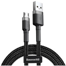 Кабель Baseus Cafule USB-A – Micro-USB (0.5 м · 12W · 2.4A) (CAMKLF-AG1) (Black/Gray)