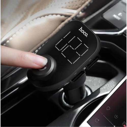 FM-модулятор Hoco E45 2xUSB-A (10.5W · 2.1A) (Black)