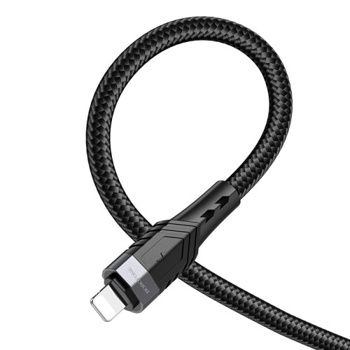 Кабель Borofone BU35 Type-C – Lightning (1.2 м · 20W · 3A) (Black)