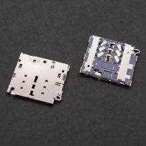 Роз'єм SIM-карти для Samsung A720 Galaxy A7 (2017) 6 pin (6 кріплень) (One SIM)