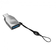 Переходник Hoco UA9 Type-C – USB-A (Silver)