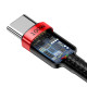 Кабель Baseus Cafule Type-C – Type-C PD+QC3.0 (2 м · 100W · 5A) (CATKLF-AL91) (Black/Red)