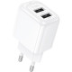 Сетевое зарядное устройство Hoco CS51A 2xUSB-A (12W · 2.4A) (White)