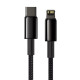 Кабель Baseus Tungsten Gold Type-C – Lightning (2 м · 20W · 2.4A) (Black)