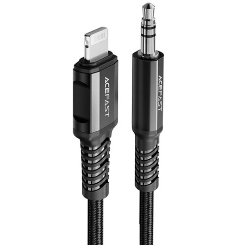 Аудиокабель Acefast MFI C1-06 Lightning – 3.5 мм (1.2 м) (Black)