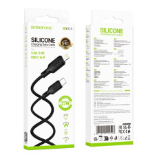 Кабель Borofone BX113 Type-C – Lightning (3 м · 27W · 3A) (Black)