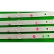 Прямая подсветка для телевизора Akai 50″ R72-50D04-024 (4 планки по 988 мм, 10 LED, линза 15,5 мм, 6 В)
