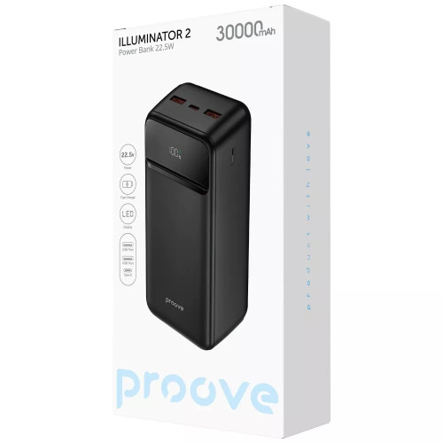 Повербанк Proove Illuminator 2 22.5W (30000 mAh) (Black)