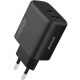 Сетевое зарядное устройство Proove Silicone Power 2 USB-A+USB-C (45W · 3A) (Black)