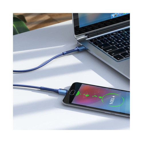 Кабель Hoco X71 USB-A – Micro-USB (1 м · 12W · 2.4A) (Blue)