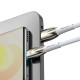 Кабель Baseus Glimmer Series Fast Charging Type-C – Type-C (1 м · 100W · 5A) (CADH000702) (White)