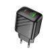 Сетевое зарядное устройство Hoco CS25A USB-A+USB-C (20W · 3A) (Black)