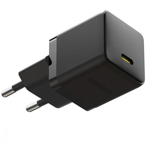 Мережевий зарядний пристрій Baseus Palm Fast Charger USB-C (20W · 3A) з кабелем Type-C – Lightning 20W (E0116401) (Black)