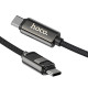 Кабель Hoco U137 Line Type-C – Type-C (1.2 м · 60W · 3A) (Black)