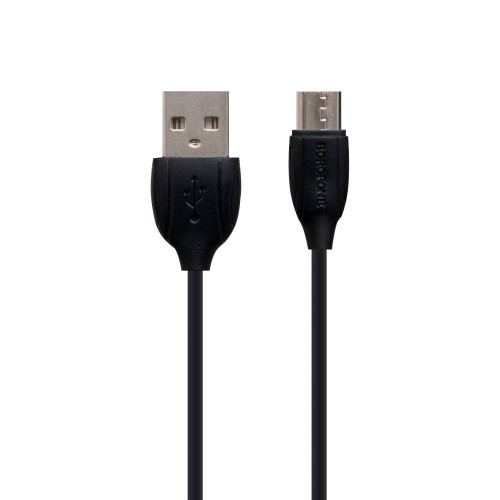 Кабель Borofone BX19 Benefit USB-A – Micro-USB (1 м · 12W · 2.4A) (Black)