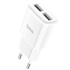 Сетевое зарядное устройство Hoco C88A 2xUSB-A (12W · 2.4A) (White)