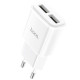 Сетевое зарядное устройство Hoco C88A 2xUSB-A (12W · 2.4A) (White)