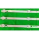 Пряма підсвітка для телевізора Elenberg 32″ 57.03.32H8003 (3 планки по 596 мм, 6 LED, лінза 15,5 мм, 3 В)