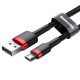 Кабель Baseus Cafule USB-A – Micro-USB (2 м · 7.5W · 1.5A) (CAMKLF-C91) (Black/Red)