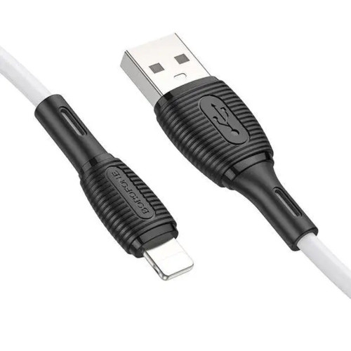 Кабель Borofone BX86 USB-A – Lightning (1 м · 12W · 2.4A) (White)