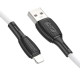 Кабель Borofone BX86 USB-A – Lightning (1 м · 12W · 2.4A) (White)