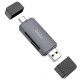 Картридер Hoco HB45 USB3.0 to Type-C gray