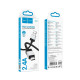 Кабель Hoco X110 Honorific USB-A – Micro-USB (1 м · 12W · 2.4A) (Black)