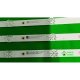 Прямая подсветка для телевизора Ergo 43″ 303GC430059E (3 планки по 795 мм, 8 LED, линза 17 мм, 3 В)